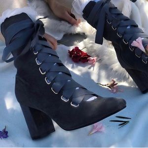 Victorian lace up boots